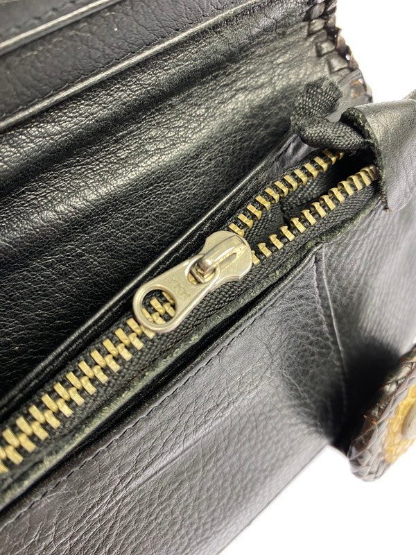 【中古品】【メンズ】 ALIF COLLECTION アリフコレクション PYTHON LONG WALLET ロングウォレット 長財布 201-251019-AS-15-min カラー：ベージュ系 万代Net店