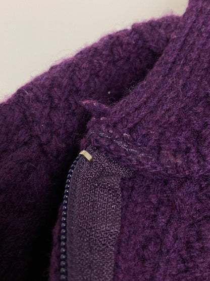 【中古品】【メンズ】 ARANCRAFTS アランクラフト KNIT HOODIE ニット フーディー パーカー セーター フルジップ メンズ アウター 146-251212-em-20-min サイズ：XL カラー：パープル 万代Net店