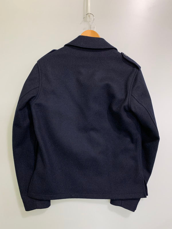 【中古品】【メンズ】 agnes b. アニエスベー 90S WOOL JACKET 90年代 ウール ジャケット メンズ アウター ブルゾン ヴィンテージ 141-251003-em-08-min サイズ：38 カラー：ネイビー 万代Net店
