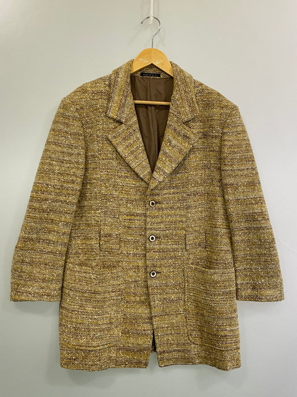 【中古品】【メンズ】 MONSIEUR NICOLE ムッシュニコル WOOL JACKET ウール ジャケット メンズ アウター ステンカラーコート 146-251216-em-09-min サイズ：50 カラー：イエロー系 万代Net店