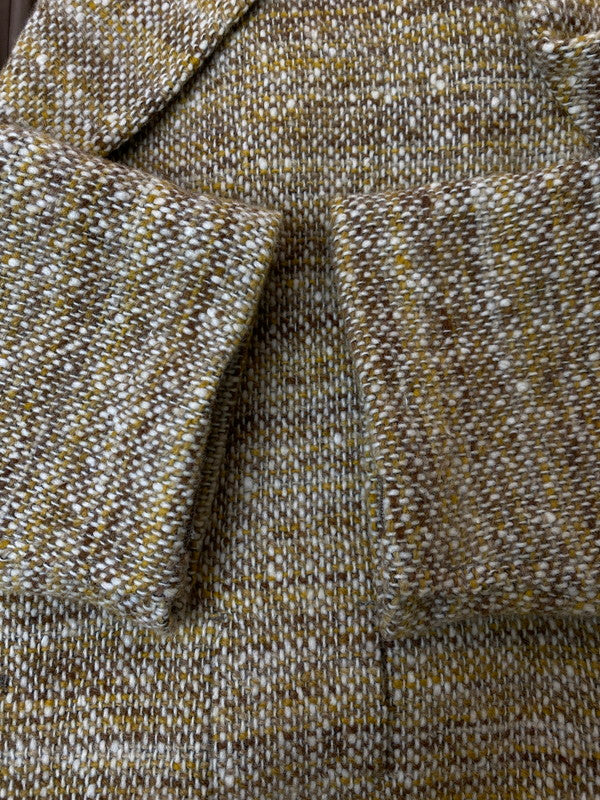 【中古品】【メンズ】 MONSIEUR NICOLE ムッシュニコル WOOL JACKET ウール ジャケット メンズ アウター ステンカラーコート 146-251216-em-09-min サイズ：50 カラー：イエロー系 万代Net店