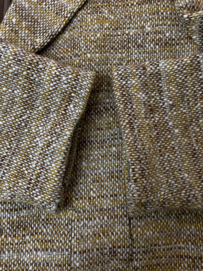 【中古品】【メンズ】 MONSIEUR NICOLE ムッシュニコル WOOL JACKET ウール ジャケット メンズ アウター ステンカラーコート 146-251216-em-09-min サイズ：50 カラー：イエロー系 万代Net店