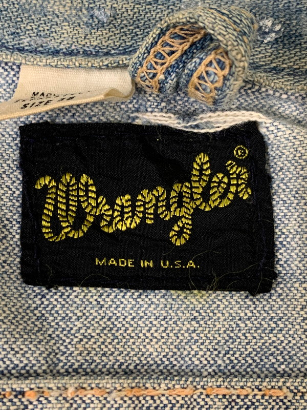 【中古品】【メンズ】 Wrangler ラングラー 70S DENIM JACKET 70年代 デニムジャケット ヴィンテージ メンズ アウター Gジャン 146-251003-em-20-min サイズ：38 カラー：インディゴブルー 万代Net店