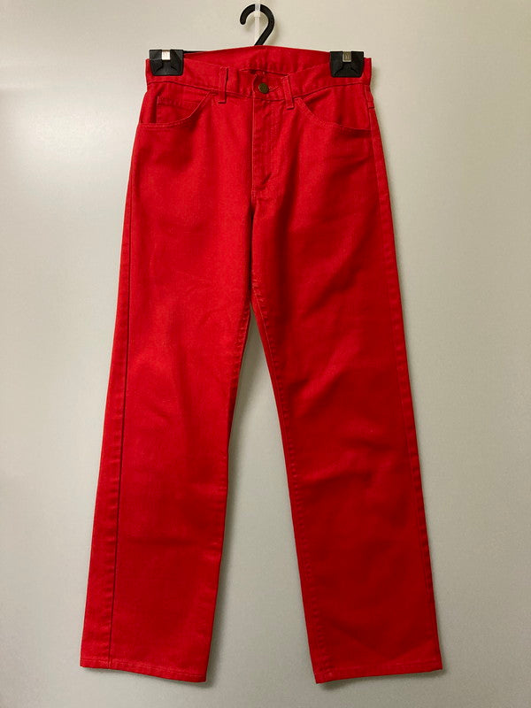 【中古品】【メンズ】 Lee リー 70-80S COTTON PANT コットンパンツ ボトムス 157-251018-ks-36-min サイズ：30×30 カラー：レッド 万代Net店