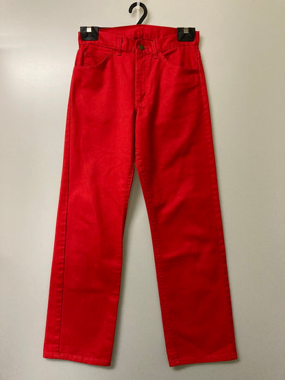 【中古品】【メンズ】 Lee リー 70-80S COTTON PANT コットンパンツ ボトムス 157-251018-ks-36-min サイズ：30×30 カラー：レッド 万代Net店