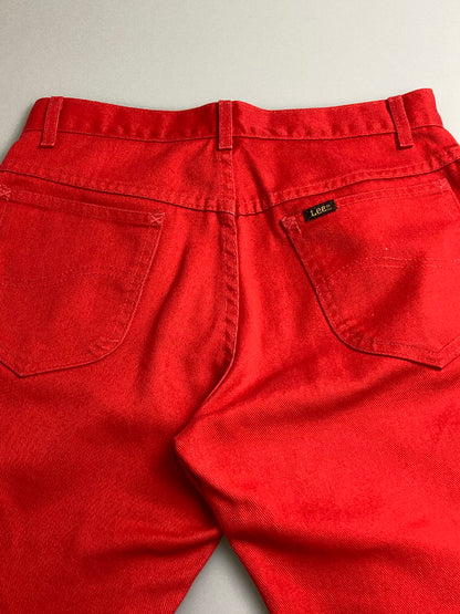 【中古品】【メンズ】 Lee リー 70-80S COTTON PANT コットンパンツ ボトムス 157-251018-ks-36-min サイズ：30×30 カラー：レッド 万代Net店