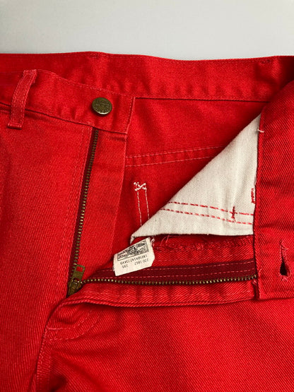 【中古品】【メンズ】 Lee リー 70-80S COTTON PANT コットンパンツ ボトムス 157-251018-ks-36-min サイズ：30×30 カラー：レッド 万代Net店