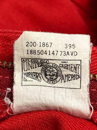 【中古品】【メンズ】 Lee リー 70-80S COTTON PANT コットンパンツ ボトムス 157-251018-ks-36-min サイズ：30×30 カラー：レッド 万代Net店