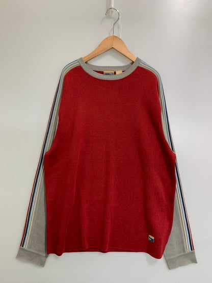 【中古品】【メンズ】 QUICKSILVER クイックシルバー 90S KNIT ニット トップス 146-251012-ks-34-min サイズ：L カラー：レッド系 万代Net店