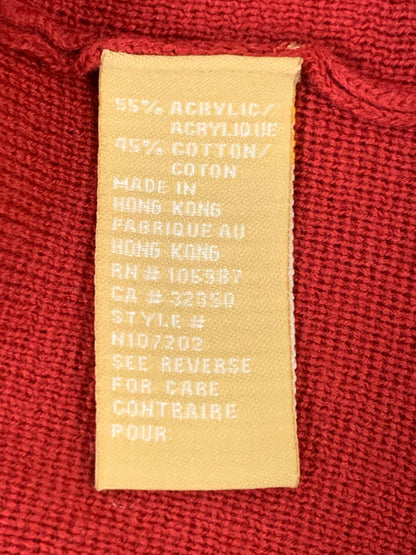 【中古品】【メンズ】 QUICKSILVER クイックシルバー 90S KNIT ニット トップス 146-251012-ks-34-min サイズ：L カラー：レッド系 万代Net店