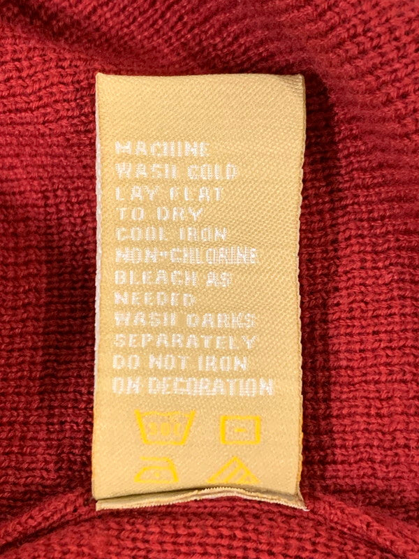 【中古品】【メンズ】 QUICKSILVER クイックシルバー 90S KNIT ニット トップス 146-251012-ks-34-min サイズ：L カラー：レッド系 万代Net店