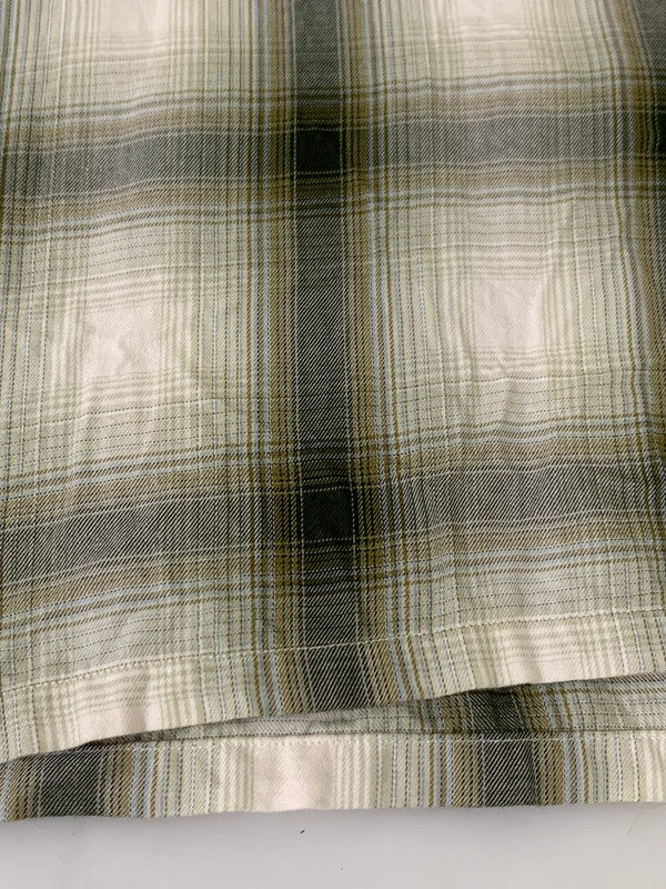 【中古品】【メンズ】 ADAM ET ROPE アダム エ ロペ DRAPE CHECK LS SHIRT GREEN WILD LIFE TAILOR GPG-44010-A 24SS ドレープ チェック 長袖 シャツ メンズ トップス オープンカラーシャツ 140-251003-em-04-min サイズ：L カラー：グリーン系 万代Net店