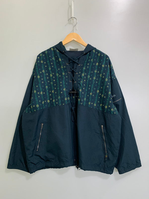 【中古品】【メンズ】 adidas アディダス 80-90's PULLOVER HOODIE 80-90年代 プルオーバーフーディー トップス 146-251213-yn-16-min カラー：ネイビー 万代Net店