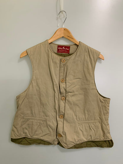 【中古品】【メンズ】 WHITE STAG ホワイトスタッグ 50-60's HUNTING VEST VINTAGE 50-60年代 ハンティングベスト トップス ヴィンテージ 赤タグ 146-251008-kk-39-min サイズ：表記無し 下記参照 カラー：ベージュ 万代Net店