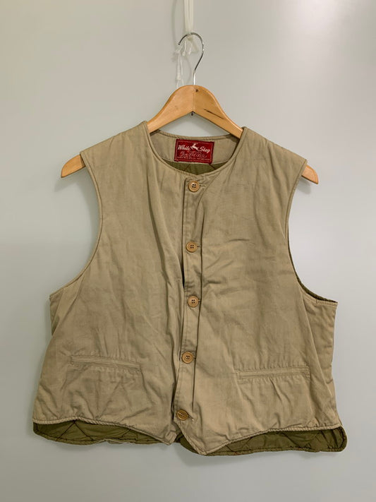 【中古品】【メンズ】 WHITE STAG ホワイトスタッグ 50-60's HUNTING VEST VINTAGE 50-60年代 ハンティングベスト トップス ヴィンテージ 赤タグ 146-251008-kk-39-min サイズ：表記無し 下記参照 カラー：ベージュ 万代Net店