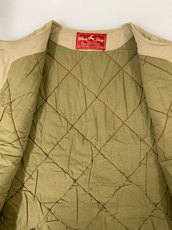 【中古品】【メンズ】 WHITE STAG ホワイトスタッグ 50-60's HUNTING VEST VINTAGE 50-60年代 ハンティングベスト トップス ヴィンテージ 赤タグ 146-251008-kk-39-min サイズ：表記無し 下記参照 カラー：ベージュ 万代Net店
