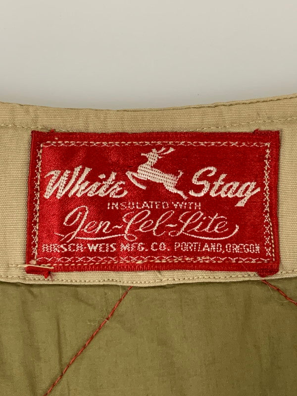 【中古品】【メンズ】 WHITE STAG ホワイトスタッグ 50-60's HUNTING VEST VINTAGE 50-60年代 ハンティングベスト トップス ヴィンテージ 赤タグ 146-251008-kk-39-min サイズ：表記無し 下記参照 カラー：ベージュ 万代Net店
