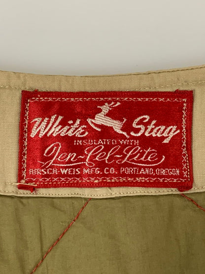 【中古品】【メンズ】 WHITE STAG ホワイトスタッグ 50-60's HUNTING VEST VINTAGE 50-60年代 ハンティングベスト トップス ヴィンテージ 赤タグ 146-251008-kk-39-min サイズ：表記無し 下記参照 カラー：ベージュ 万代Net店