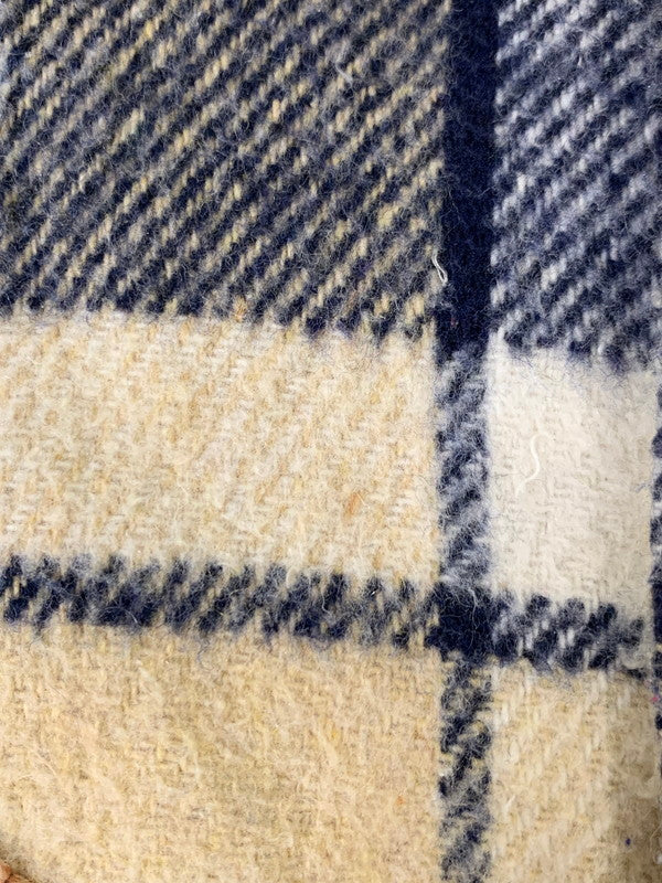 【中古品】【メンズ】 FLEETWOOD SPORTSWEAR フリートウッド スポーツウェア 70's BOA CHECK VEST VINTAGE 70年代 ボア チェックベスト トップス ヴィンテージ 146-251008-kk-40-min サイズ：S カラー：ネイビー 万代Net店