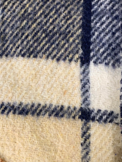 【中古品】【メンズ】 FLEETWOOD SPORTSWEAR フリートウッド スポーツウェア 70's BOA CHECK VEST VINTAGE 70年代 ボア チェックベスト トップス ヴィンテージ 146-251008-kk-40-min サイズ：S カラー：ネイビー 万代Net店