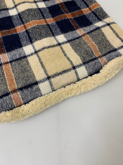 【中古品】【メンズ】 FLEETWOOD SPORTSWEAR フリートウッド スポーツウェア 70's BOA CHECK VEST VINTAGE 70年代 ボア チェックベスト トップス ヴィンテージ 146-251008-kk-40-min サイズ：S カラー：ネイビー 万代Net店
