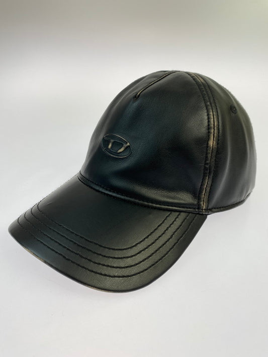 【中古美品】【メンズ/レディース】 DIESEL ディーゼル C-HEATHER A19449 0LHBE ベースボールキャップ 帽子 185-251008-kk-17-min サイズ：2 カラー：ブラック 万代Net店