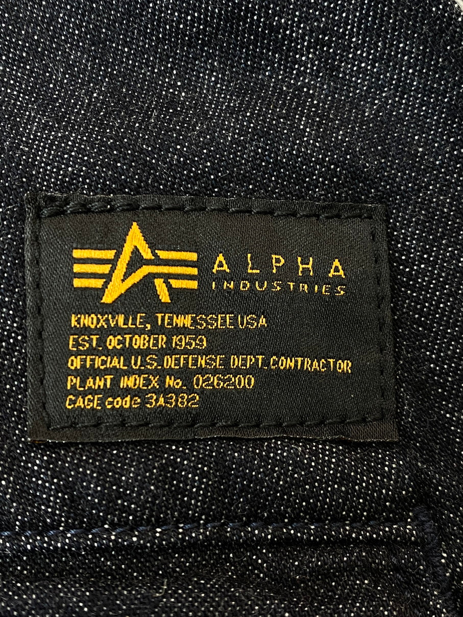 【中古品】【メンズ】 ALPHA アルファ INDUSTRIES コンバット カーゴパンツ TB1058-400 メンズ ボトムス コットンリップストップ 156-251029-em-28-min サイズ：S カラー：インディゴブルー 万代Net店