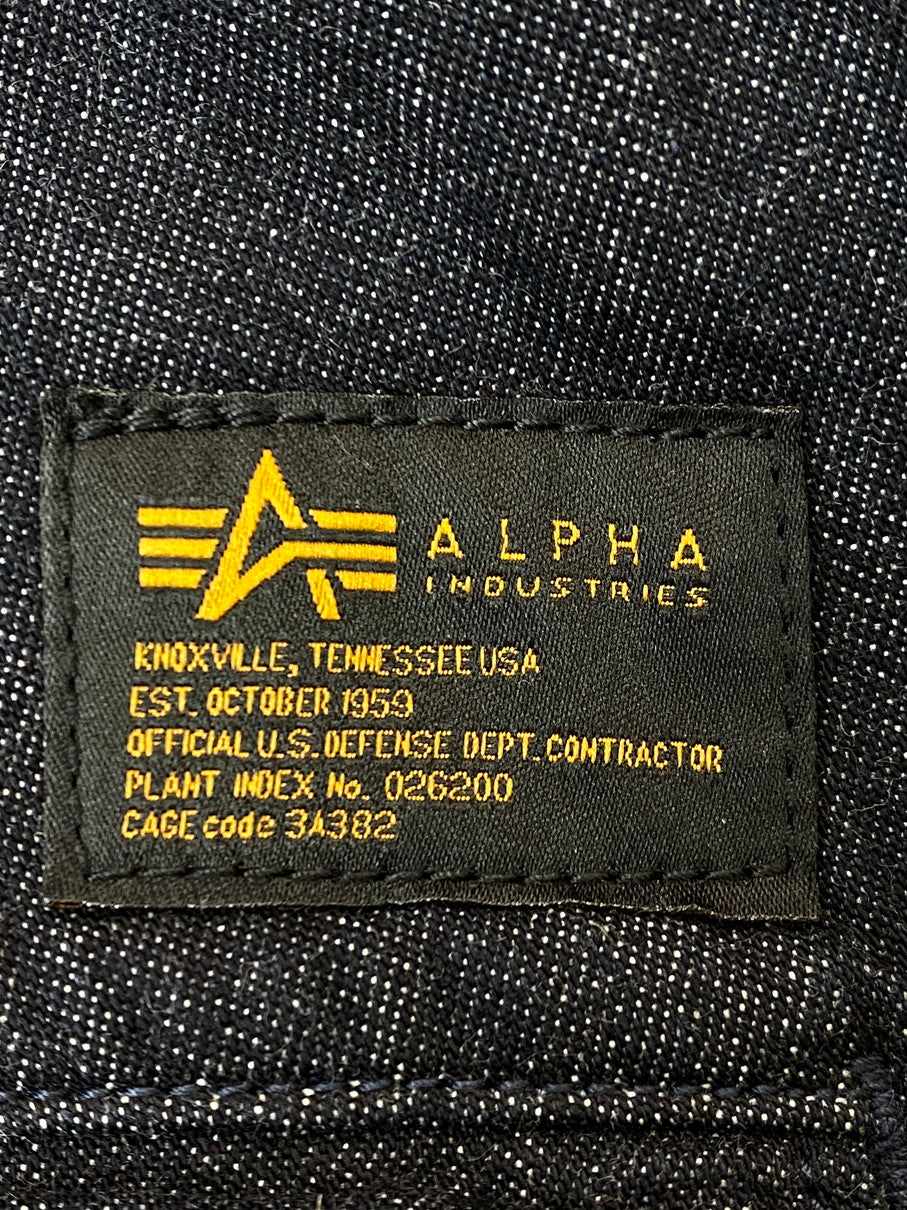 【中古品】【メンズ】 ALPHA アルファ INDUSTRIES コンバット カーゴパンツ TB1058-400 メンズ ボトムス コットンリップストップ 156-251029-em-28-min サイズ：S カラー：インディゴブルー 万代Net店