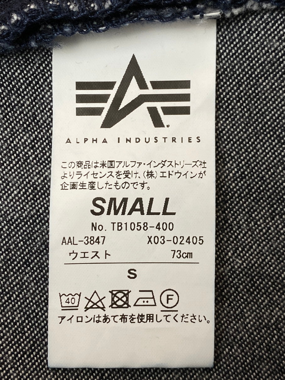 【中古品】【メンズ】 ALPHA アルファ INDUSTRIES コンバット カーゴパンツ TB1058-400 メンズ ボトムス コットンリップストップ 156-251029-em-28-min サイズ：S カラー：インディゴブルー 万代Net店