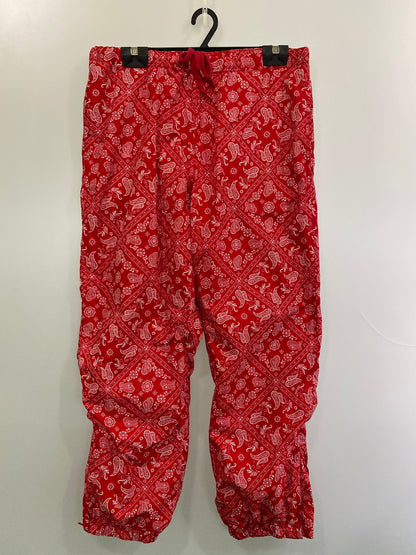 【中古品】【メンズ】 Supreme シュプリーム 18SS BANDANA TRACK PANTS バンダナトラックパンツ ボトムス 149-251008-kk-53-min サイズ：L カラー：レッド 万代Net店