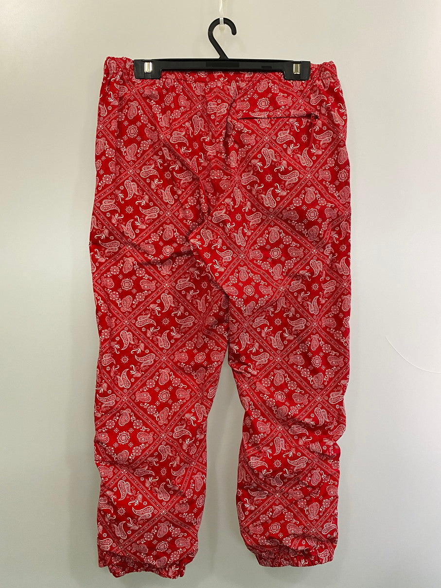 【中古品】【メンズ】 Supreme シュプリーム 18SS BANDANA TRACK PANTS バンダナトラックパンツ ボトムス 149-251008-kk-53-min サイズ：L カラー：レッド 万代Net店