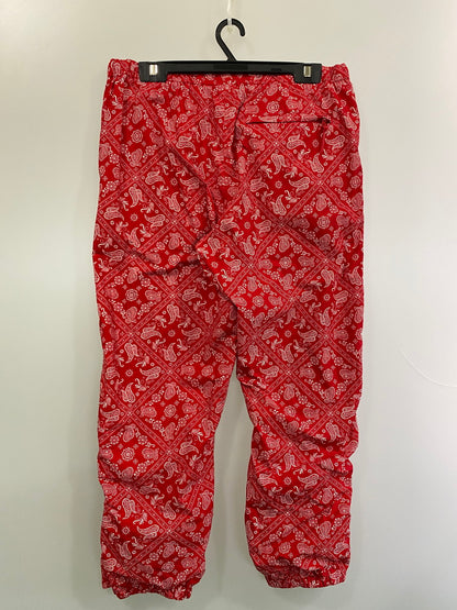 【中古品】【メンズ】 Supreme シュプリーム 18SS BANDANA TRACK PANTS バンダナトラックパンツ ボトムス 149-251008-kk-53-min サイズ：L カラー：レッド 万代Net店