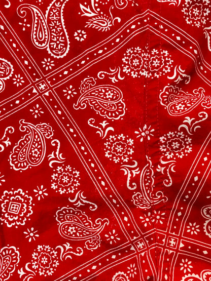 【中古品】【メンズ】 Supreme シュプリーム 18SS BANDANA TRACK PANTS バンダナトラックパンツ ボトムス 149-251008-kk-53-min サイズ：L カラー：レッド 万代Net店