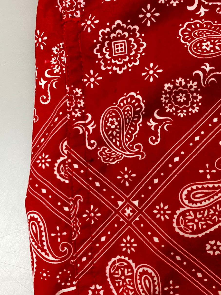 【中古品】【メンズ】 Supreme シュプリーム 18SS BANDANA TRACK PANTS バンダナトラックパンツ ボトムス 149-251008-kk-53-min サイズ：L カラー：レッド 万代Net店