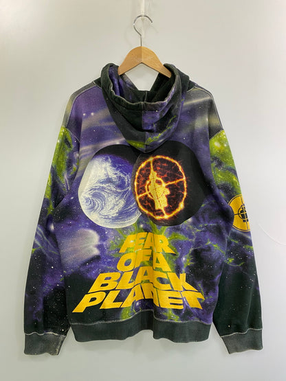 【中古品】【メンズ】 Supreme シュプリーム × UNDERCOVER アンダーカバー 別注 コラボ 18SS PUBLIC ENEMY HOODED SWEAT SHIRT パブリックエネミー フーデッドスウェットシャツ トップス プルオーバーパーカー 149-251008-kk-51-min サイズ：L カラー：マルチカラー 万代Net店