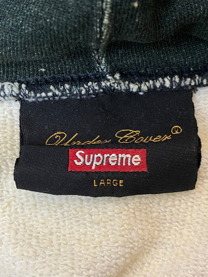 【中古品】【メンズ】 Supreme シュプリーム × UNDERCOVER アンダーカバー 別注 コラボ 18SS PUBLIC ENEMY HOODED SWEAT SHIRT パブリックエネミー フーデッドスウェットシャツ トップス プルオーバーパーカー 149-251008-kk-51-min サイズ：L カラー：マルチカラー 万代Net店