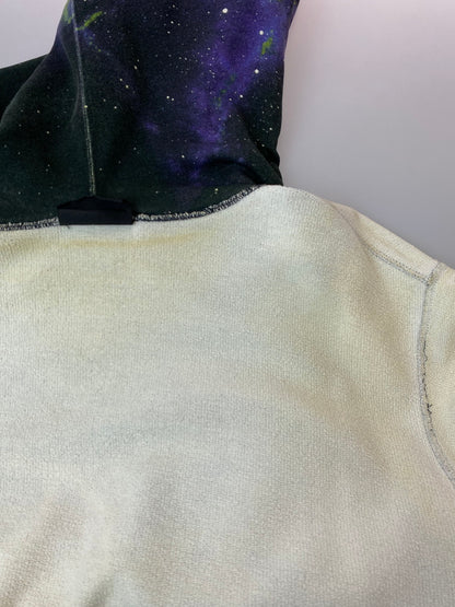 【中古品】【メンズ】 Supreme シュプリーム × UNDERCOVER アンダーカバー 別注 コラボ 18SS PUBLIC ENEMY HOODED SWEAT SHIRT パブリックエネミー フーデッドスウェットシャツ トップス プルオーバーパーカー 149-251008-kk-51-min サイズ：L カラー：マルチカラー 万代Net店