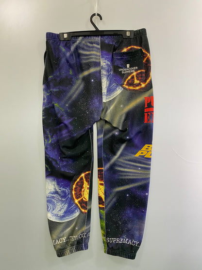 【中古品】【メンズ】 Supreme シュプリーム × UNDERCOVER アンダーカバー 別注 コラボ 18SS PUBLIC ENEMY PANTS パブリックエネミーパンツ ボトムス スウェットパンツ 149-251008-kk-50-min サイズ：M カラー：マルチカラー 万代Net店
