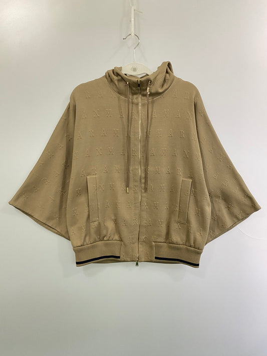【現状渡し品】【レディース】 MAX MARA マックスマーラ LAMPO COTTON-BLEND HOODIE フーディ トップス 168-251012-ks-48-min サイズ：M カラー：ベージュ 万代Net店