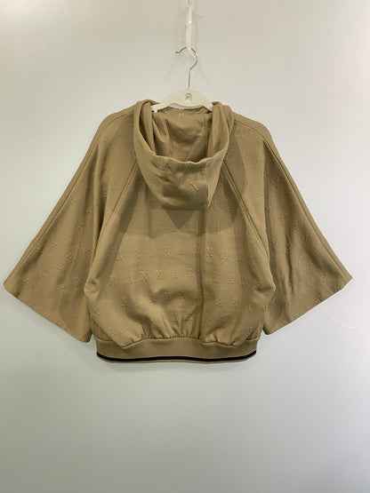 【現状渡し品】【レディース】 MAX MARA マックスマーラ LAMPO COTTON-BLEND HOODIE フーディ トップス 168-251012-ks-48-min サイズ：M カラー：ベージュ 万代Net店