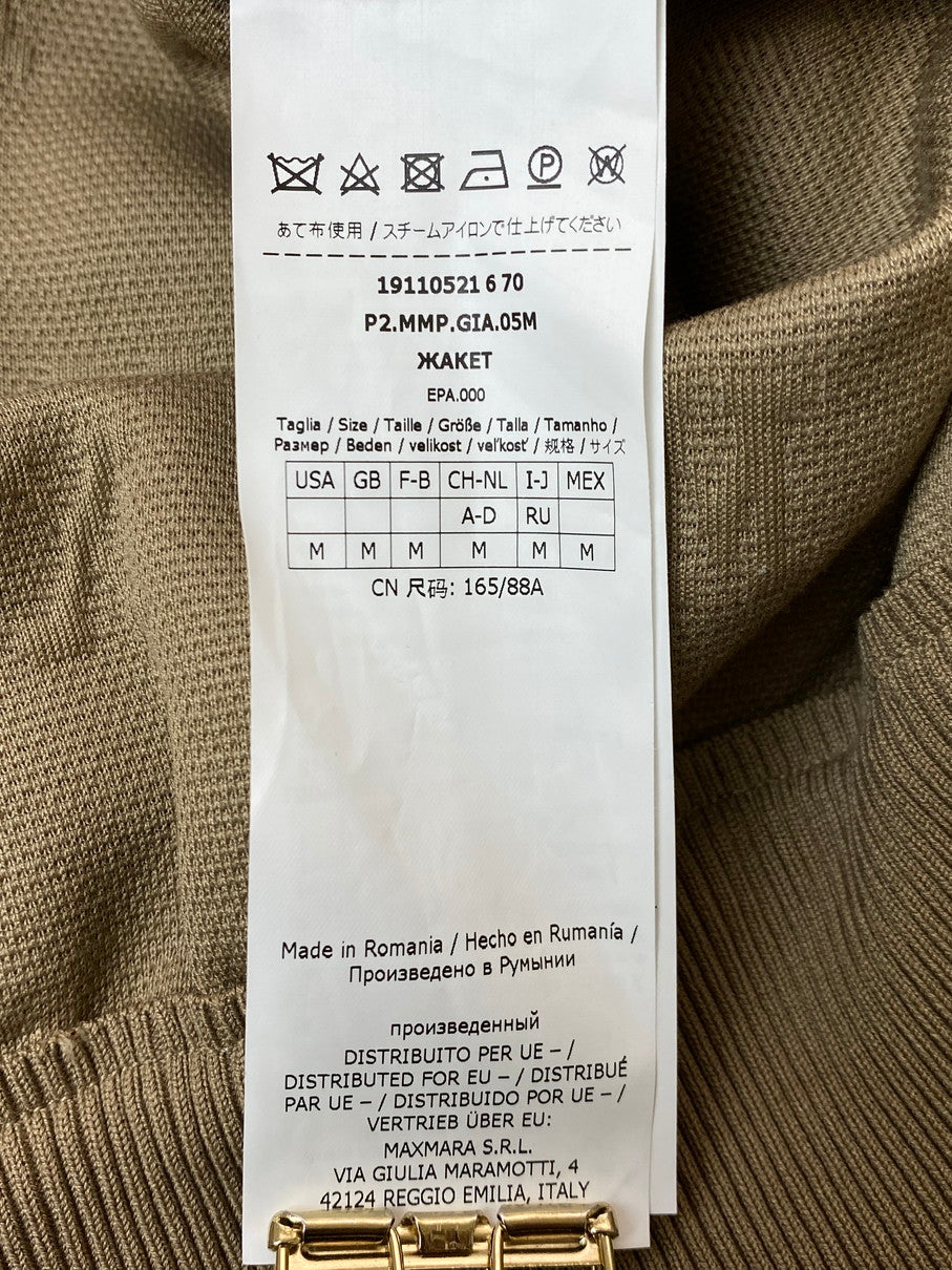 【現状渡し品】【レディース】 MAX MARA マックスマーラ LAMPO COTTON-BLEND HOODIE フーディ トップス 168-251012-ks-48-min サイズ：M カラー：ベージュ 万代Net店
