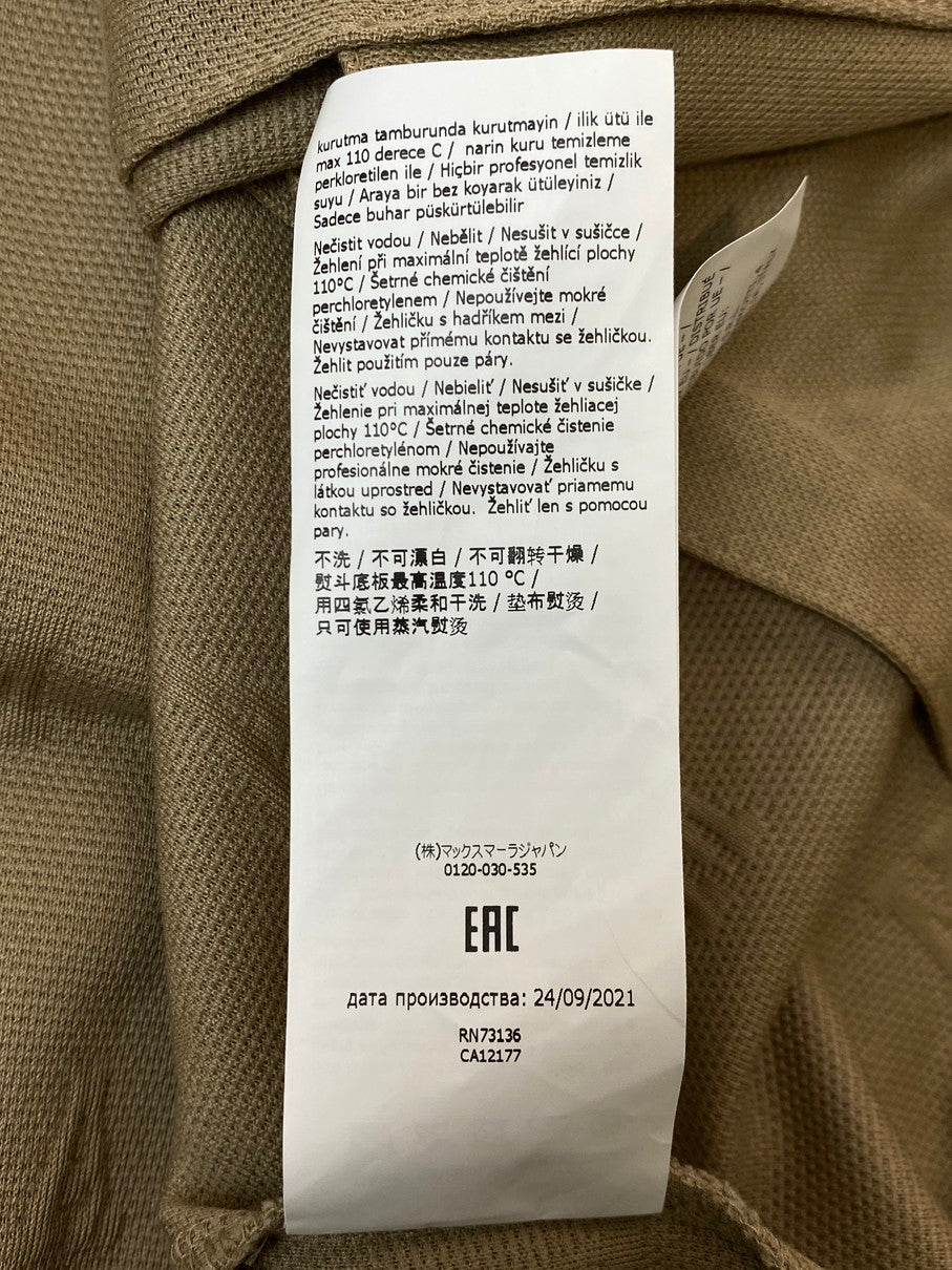 【現状渡し品】【レディース】 MAX MARA マックスマーラ LAMPO COTTON-BLEND HOODIE フーディ トップス 168-251012-ks-48-min サイズ：M カラー：ベージュ 万代Net店
