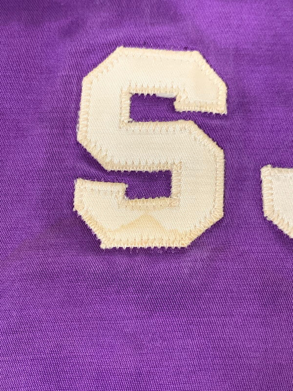 【現状渡し品】【メンズ】 CALLY RALL キャリーロール 60's NUMBERING VARSITY JACKET VINTAGE 60年代 ナンバリング バーシティージャケット ライトアウター スタジャン 146-251007-kk-49-min サイズ：表記消え 下記参照 カラー：パープル 万代Net店