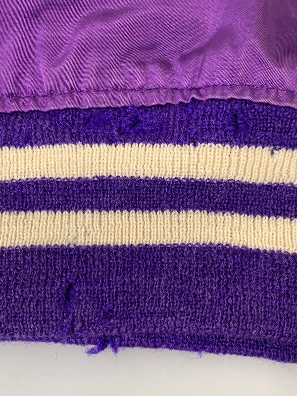 【現状渡し品】【メンズ】 CALLY RALL キャリーロール 60's NUMBERING VARSITY JACKET VINTAGE 60年代 ナンバリング バーシティージャケット ライトアウター スタジャン 146-251007-kk-49-min サイズ：表記消え 下記参照 カラー：パープル 万代Net店