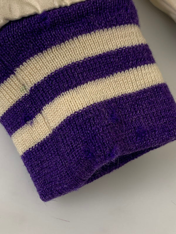 【現状渡し品】【メンズ】 CALLY RALL キャリーロール 60's NUMBERING VARSITY JACKET VINTAGE 60年代 ナンバリング バーシティージャケット ライトアウター スタジャン 146-251007-kk-49-min サイズ：表記消え 下記参照 カラー：パープル 万代Net店