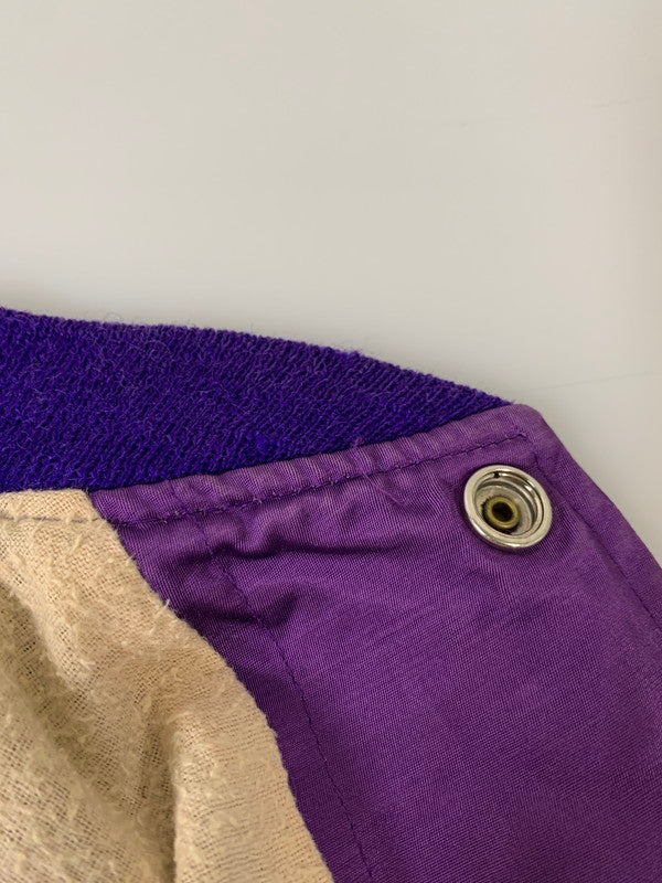 【現状渡し品】【メンズ】 CALLY RALL キャリーロール 60's NUMBERING VARSITY JACKET VINTAGE 60年代 ナンバリング バーシティージャケット ライトアウター スタジャン 146-251007-kk-49-min サイズ：表記消え 下記参照 カラー：パープル 万代Net店