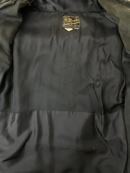 【ジャンク品】【メンズ】 BROOKS LEATHER SPORTSWEAR ブルックスレザー スポーツウェア 60’s LEATHER SINGLE RIDERES JACKET VINTAGE 60年代 レザー シングルライダースジャケット アウター ヴィンテージ 146-251008-kk-48-min サイズ：表記無し 下記参照 カラー：ブラック 万代Net店