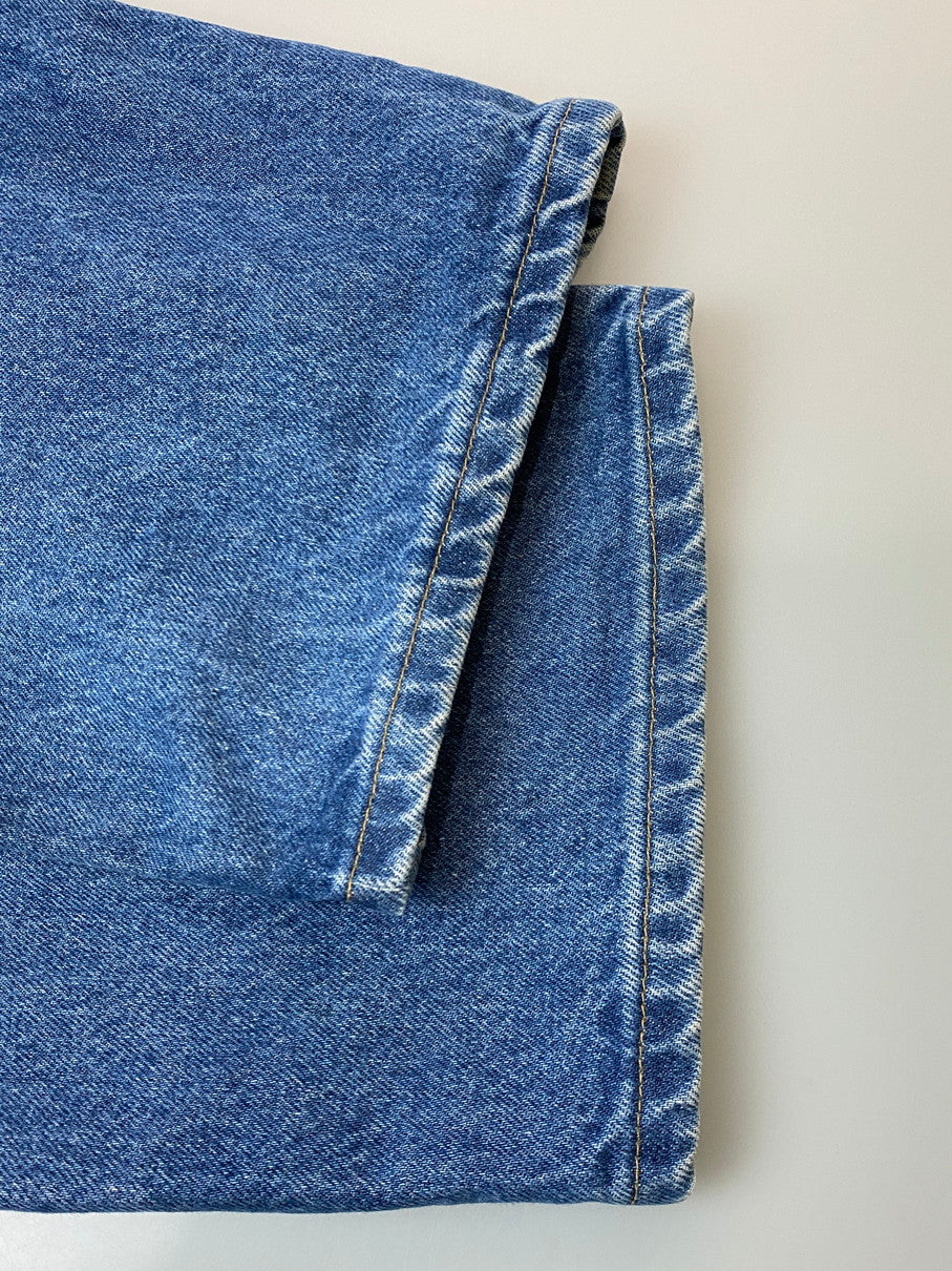 【中古品】【メンズ】 Carhartt カーハート RELAXED FIT TAPERED LEG JEAN B17-DST リラックス フィット テーパード レッグ ジーンズ メンズ ボトムス 158-251029-em-38-min サイズ：48×28 カラー：インディゴブルー 万代Net店