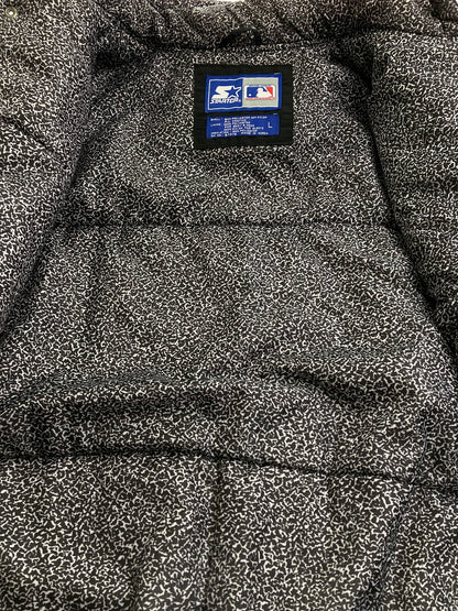 【中古品】【メンズ】 MLB by STARTER メジャーリーグベースボール バイ スターター 90's CHICAGO WHITE SOX NYLON HOODED JACKET 90年代 シカゴホワイトソックス ナイロンフーデッドジャケット アウター 146-251021-kk-16-min サイズ：L カラー：ブラック 万代Net店