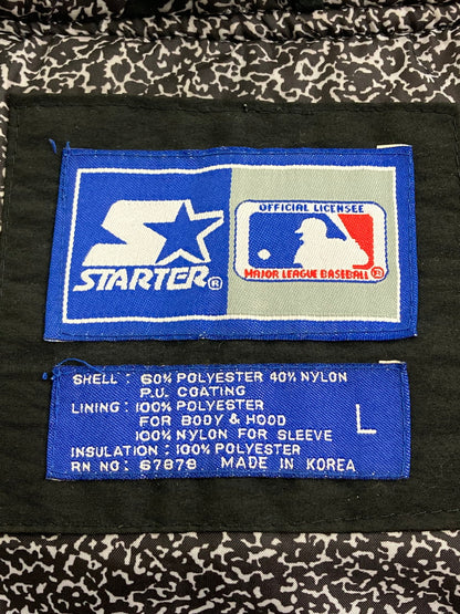 【中古品】【メンズ】 MLB by STARTER メジャーリーグベースボール バイ スターター 90's CHICAGO WHITE SOX NYLON HOODED JACKET 90年代 シカゴホワイトソックス ナイロンフーデッドジャケット アウター 146-251021-kk-16-min サイズ：L カラー：ブラック 万代Net店